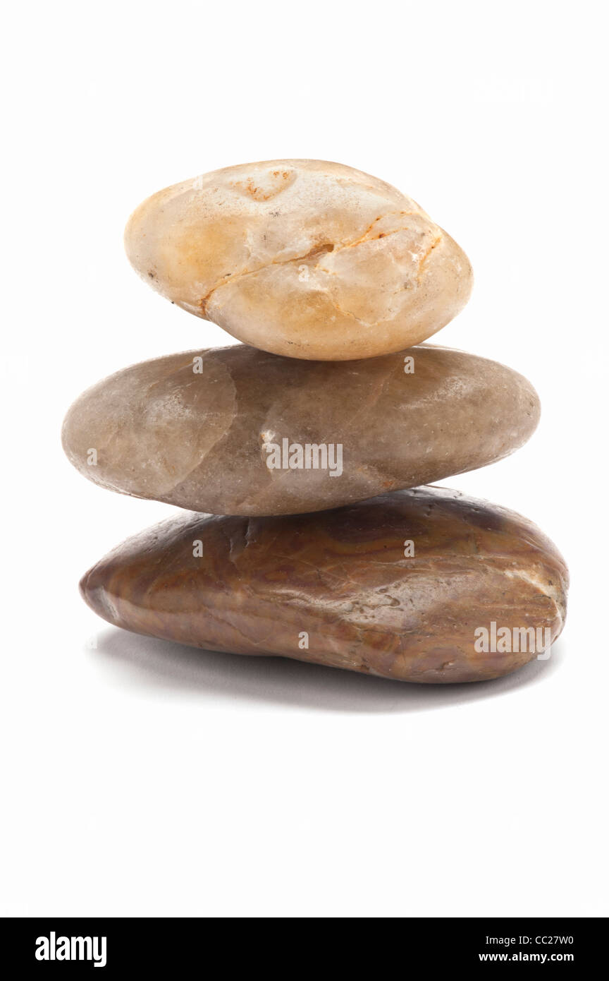 Ein Stapel von Steinen Stockfoto