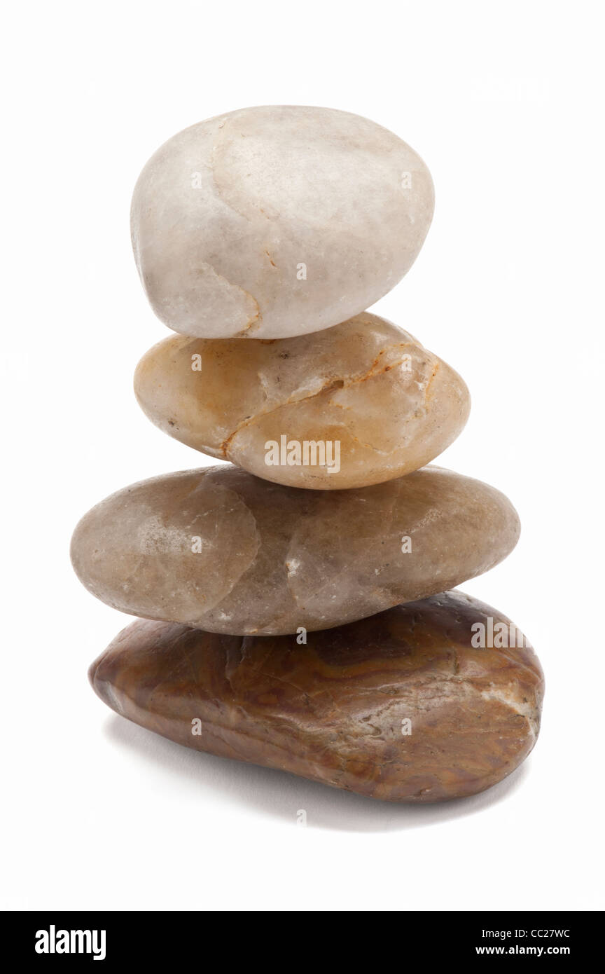 Ein Stapel von Steinen Stockfoto