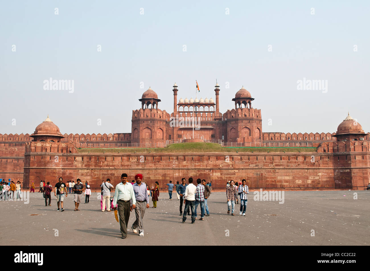 Roten Fort, Lal Qila, Alt-Delhi, Indien Stockfoto