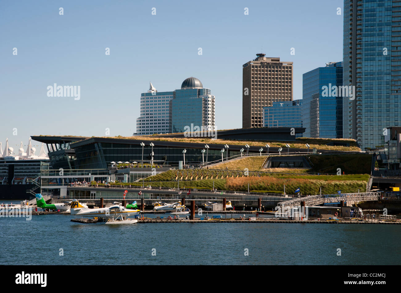 Tagungszentrum an der Uferpromenade im Zentrum von Vancouver, British Columbia, Kanada Stockfoto