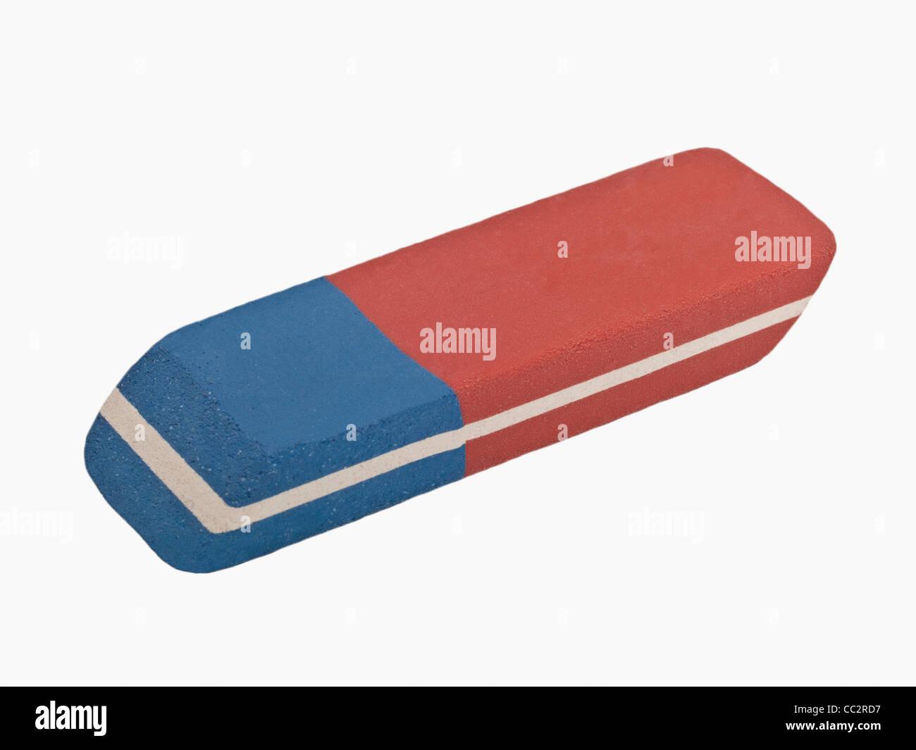 Detailansicht Eines Radiergummis | Detail-Foto von einem Radiergummi Stockfoto