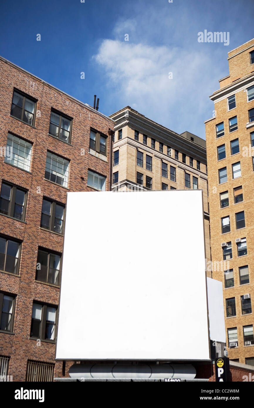 USA, New York State, New York City, leeren Plakatwand Stockfoto