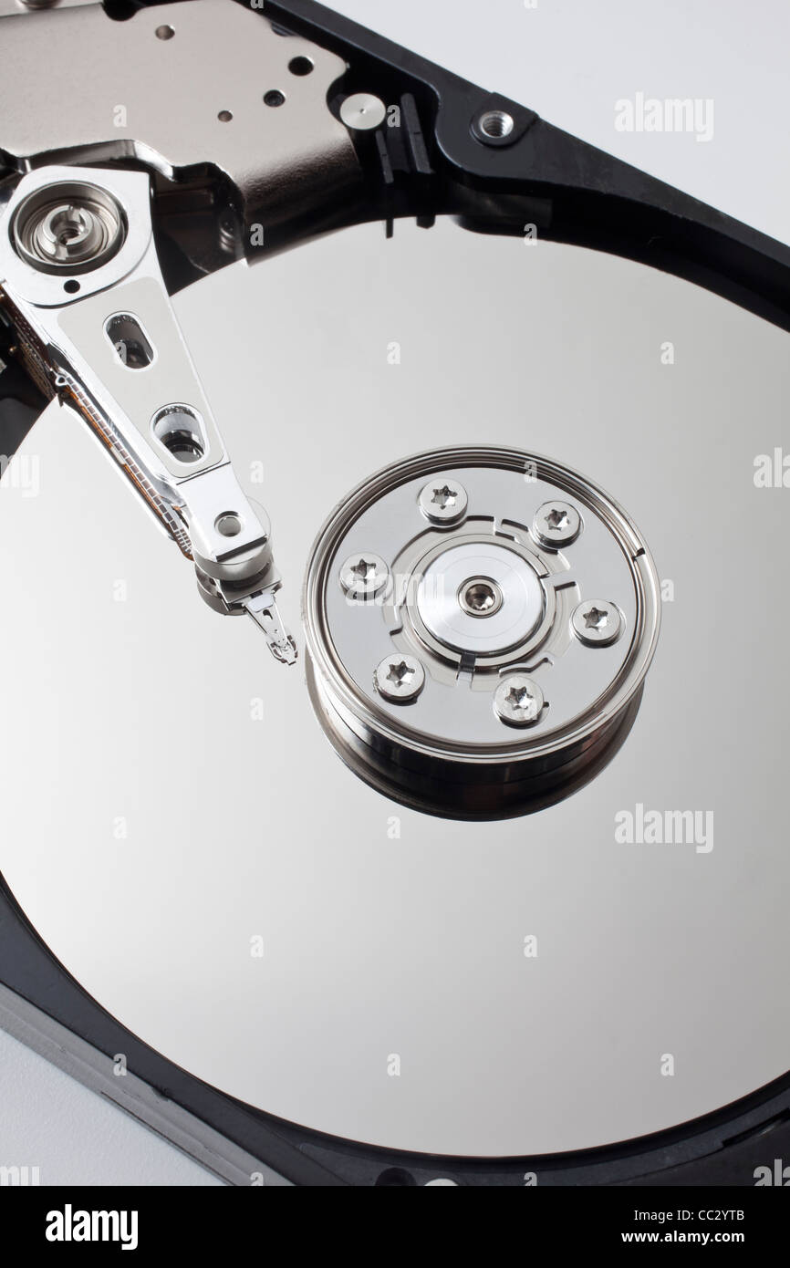 Close up of computer hard drive Stockfoto