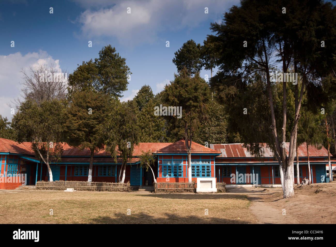 Indien, Arunachal Pradesh, Ziro Valley, Hong Dorf Pufels Schule Stockfoto