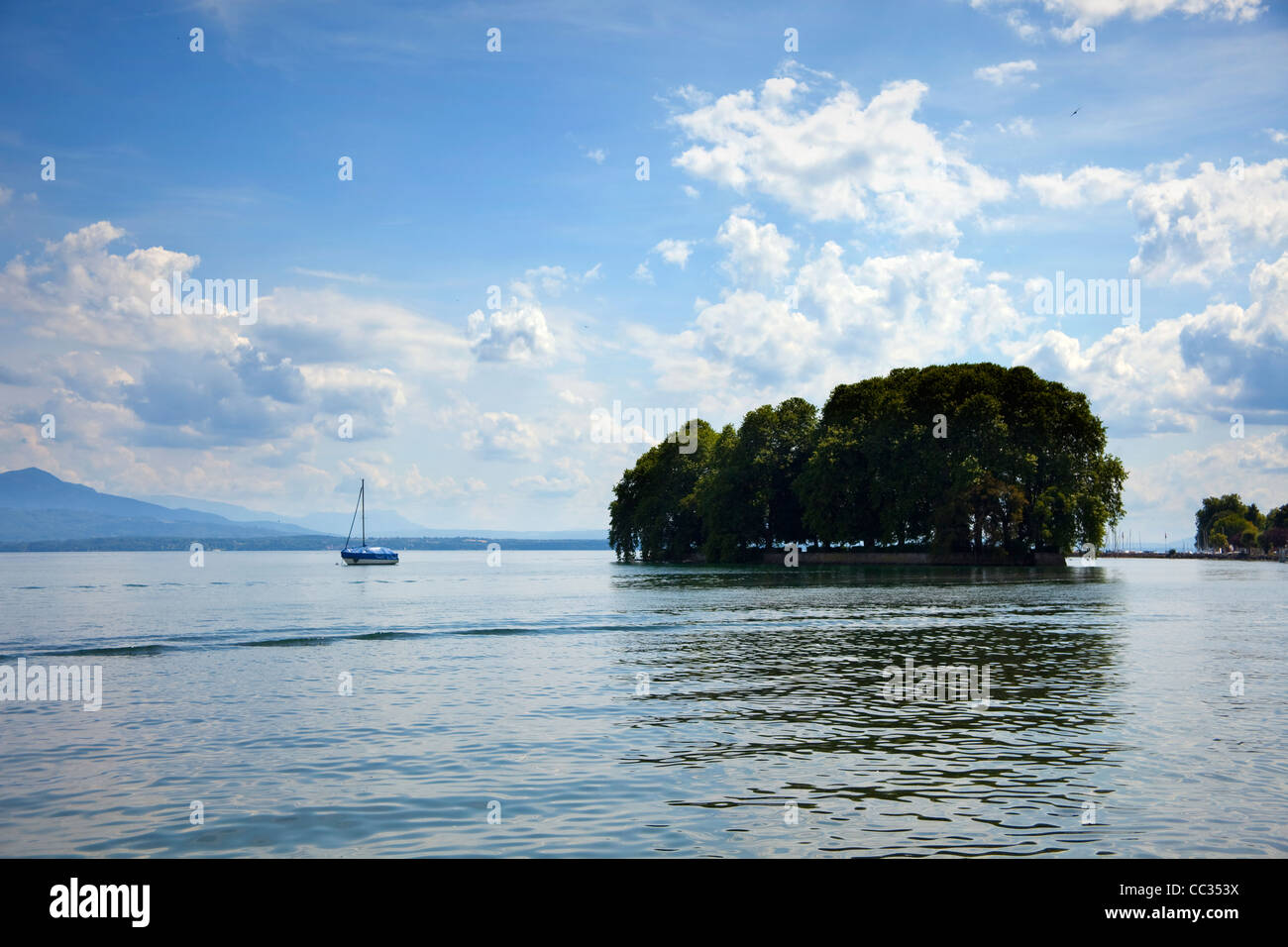 See Léman - Genfersee in der Schweiz Stockfoto