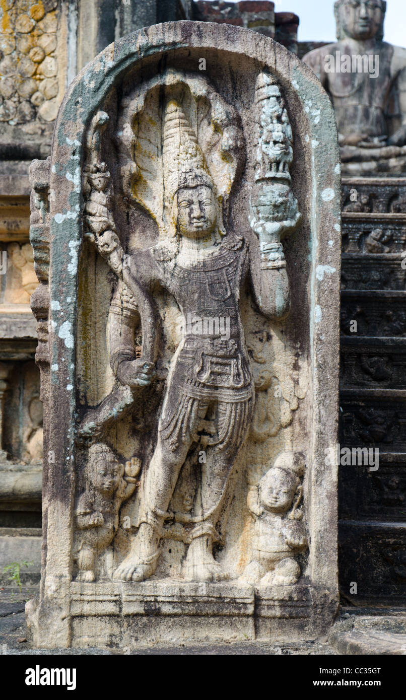 Ruinen in Polonnaruwa, Sri Lanka Stockfoto