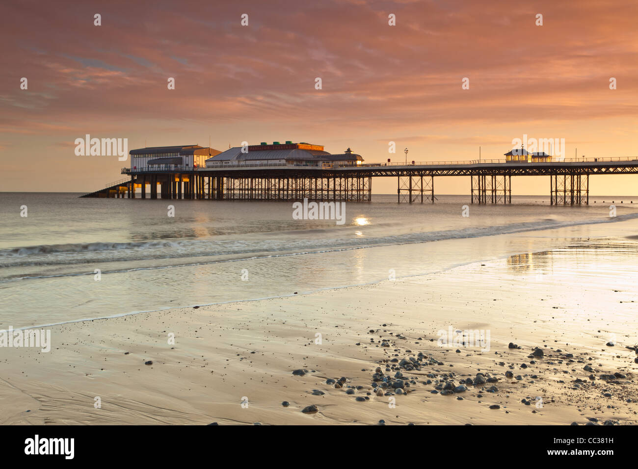Cromer Pier an der Küste von Norfolk in England Stockfoto