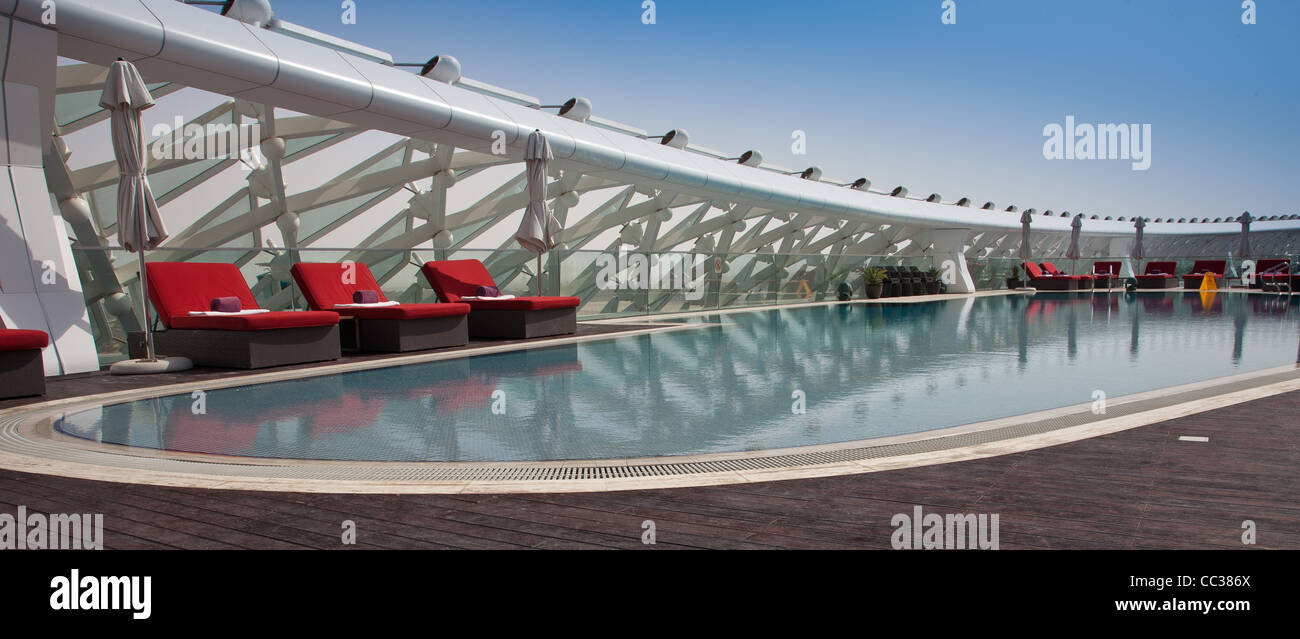 Das Viceroy Hotel Abu Dhabi (Schwimmbad) Stockfoto