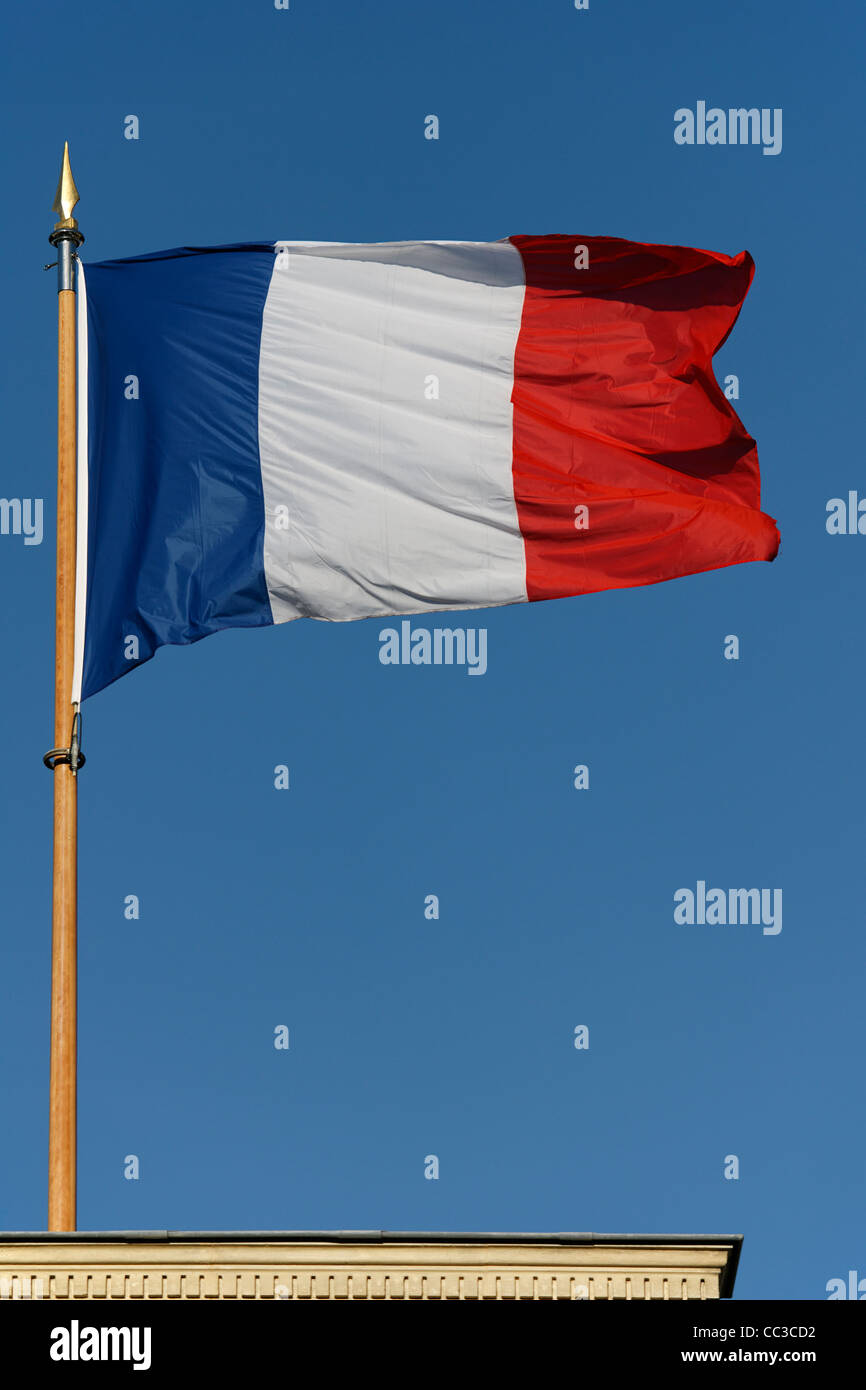 Französische Nationalflagge Stockfoto