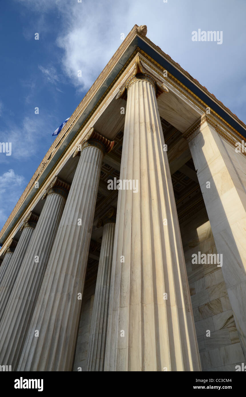 Akademie von Athen, Griechenland Stockfoto