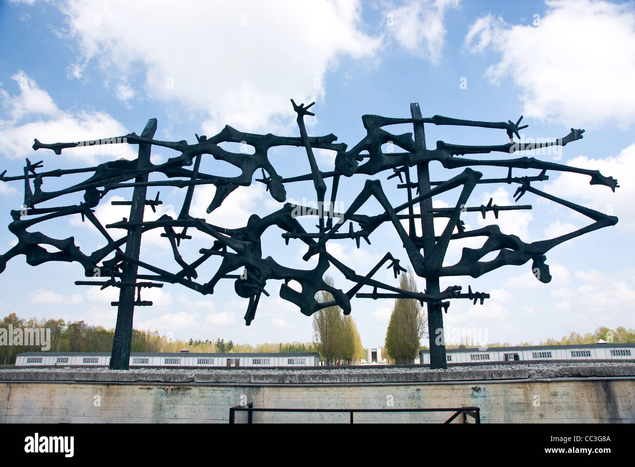 KZ-Gedenkstätte Dachau Stockfoto