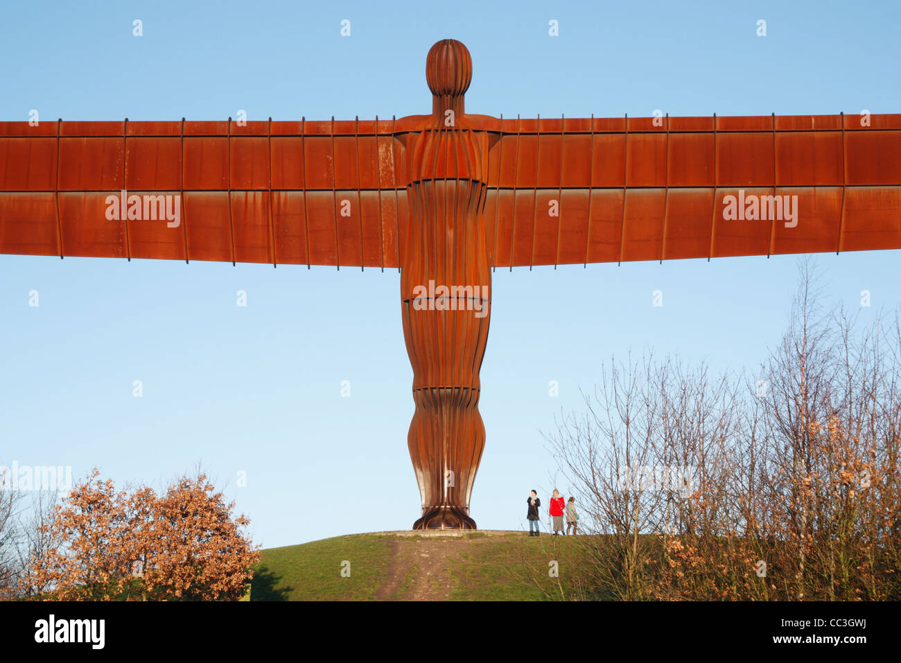 Engel der Norden Skulptur in Gateshead, Tyne & tragen, England, UK Stockfoto