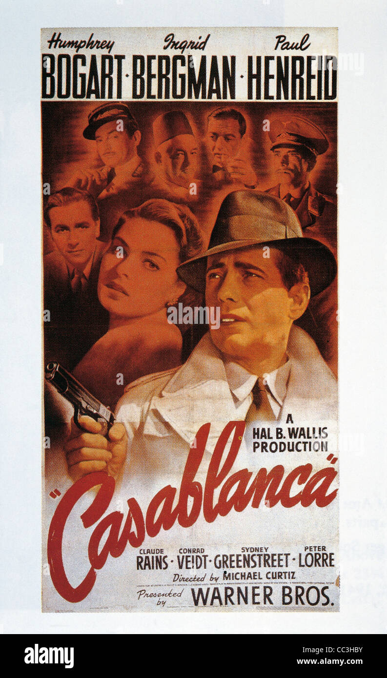 Filme Casablanca 1942 Unter Der Regie Von Michael Curtiz Humphrey Bogart Ingrid Bergman 0236