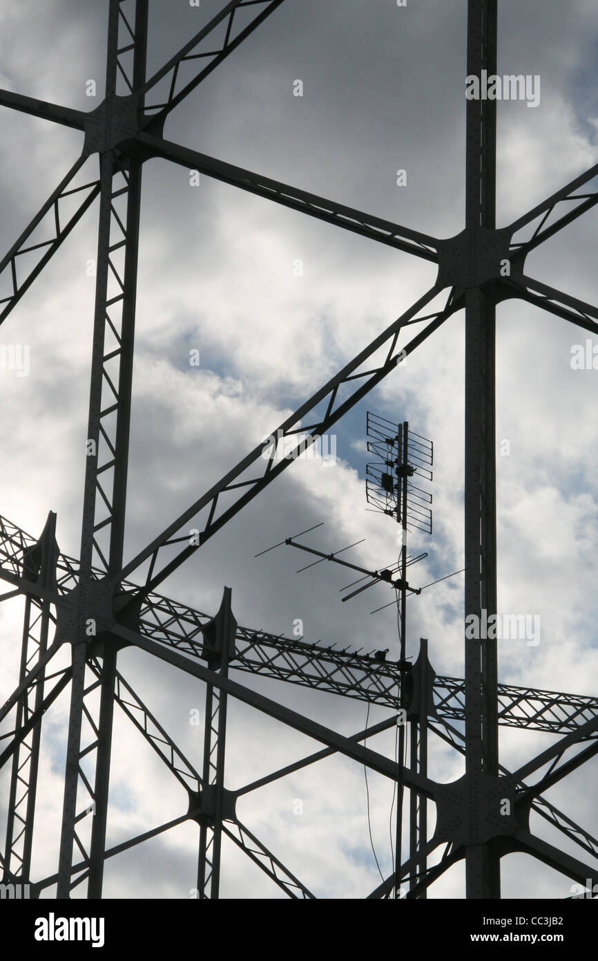 Gaswerk in Testaccio Ostiense Gegend von Rom Stockfoto