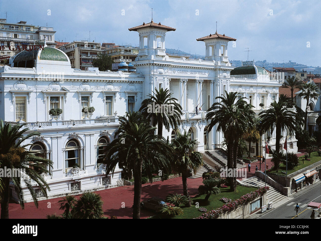 Ligurien-San Remo Casino "kommunale Stockfoto