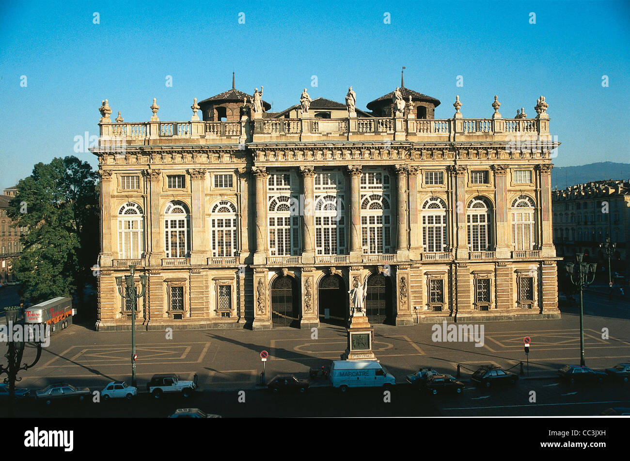 Italien - Region Piemont - Turin. Savoy Royal City Madama Residenz (UNESCO-Weltkulturerbe, 1997). Architekt Filippo Stockfoto