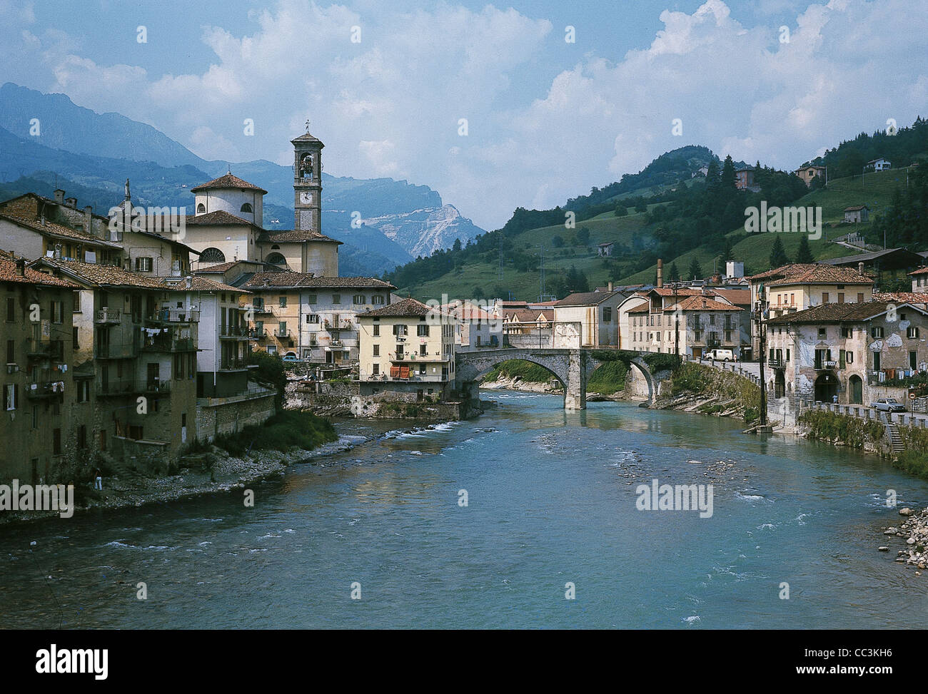 Lombardei St John White River Brembo Stockfoto