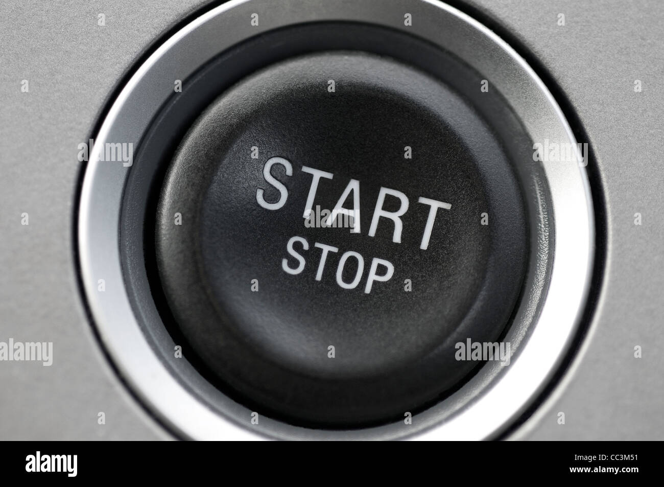 Auto-Stop-Start-Taste Stockfoto
