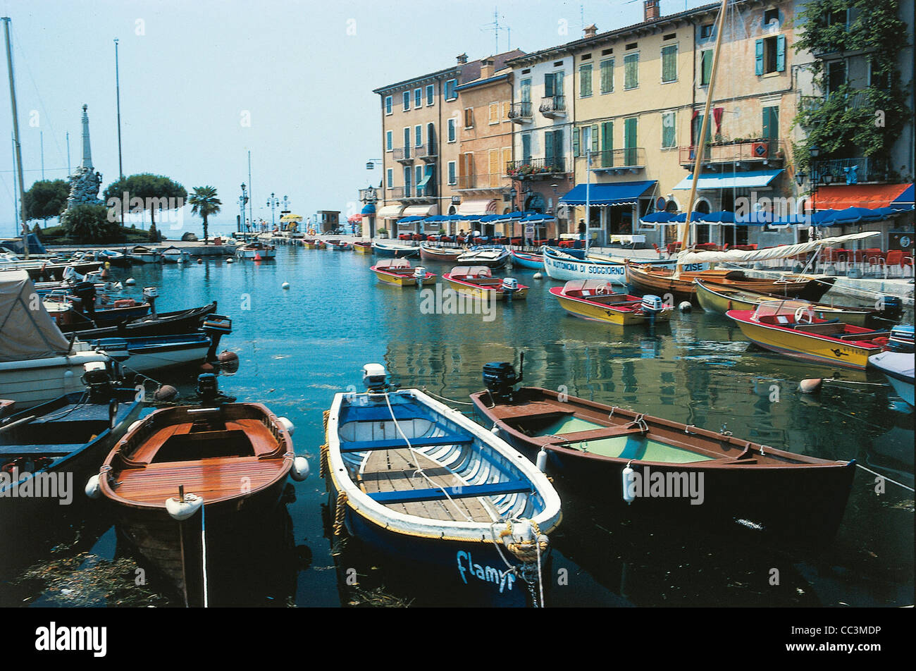 Venetien Gardasee Lazise Stockfoto