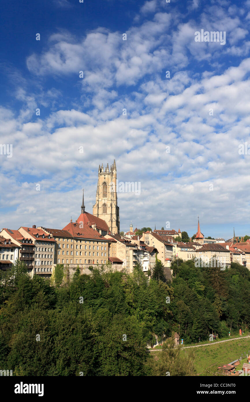 Schweiz, Freiburg, Altstadt Stockfoto