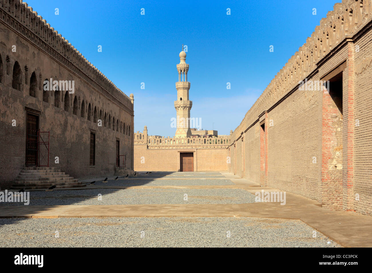 Ibn-Tulun-Moschee (879), Kairo, Ägypten Stockfoto
