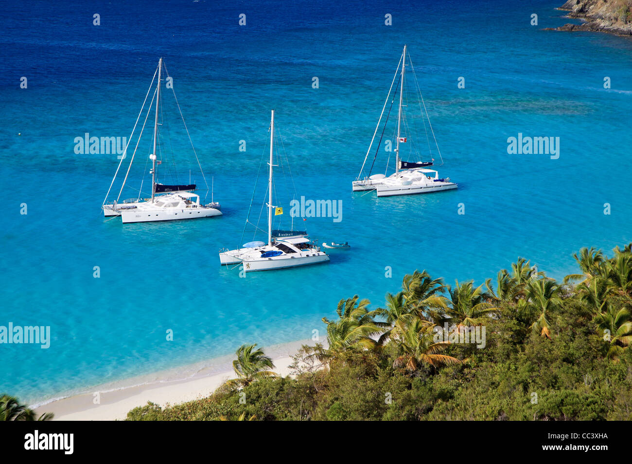 Karibik, Britische Jungferninseln, Jost Van Dyke, White Bay Stockfoto