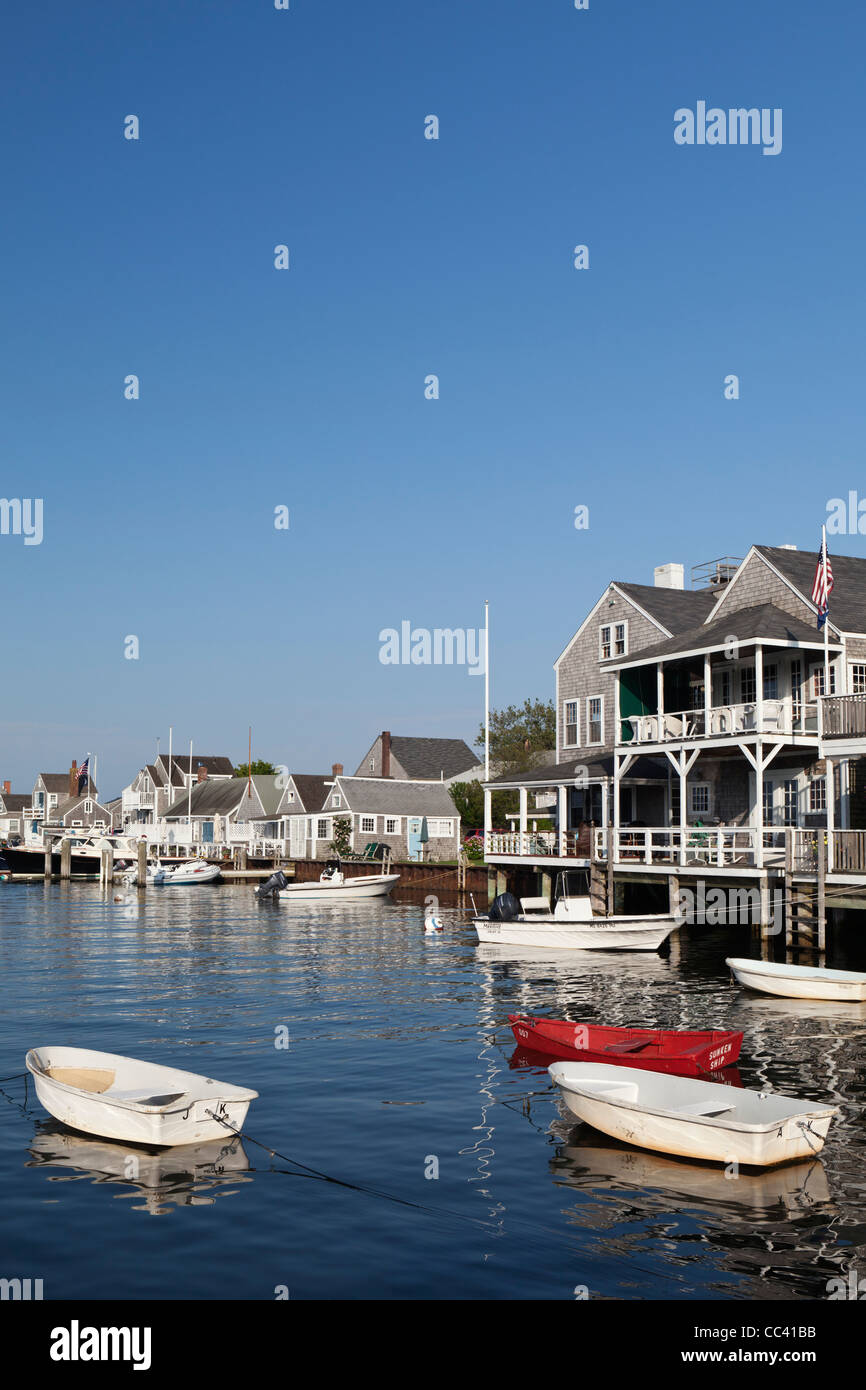 Hafen von Nantucket Insel Cape Cod Massachusetts, USA Stockfoto