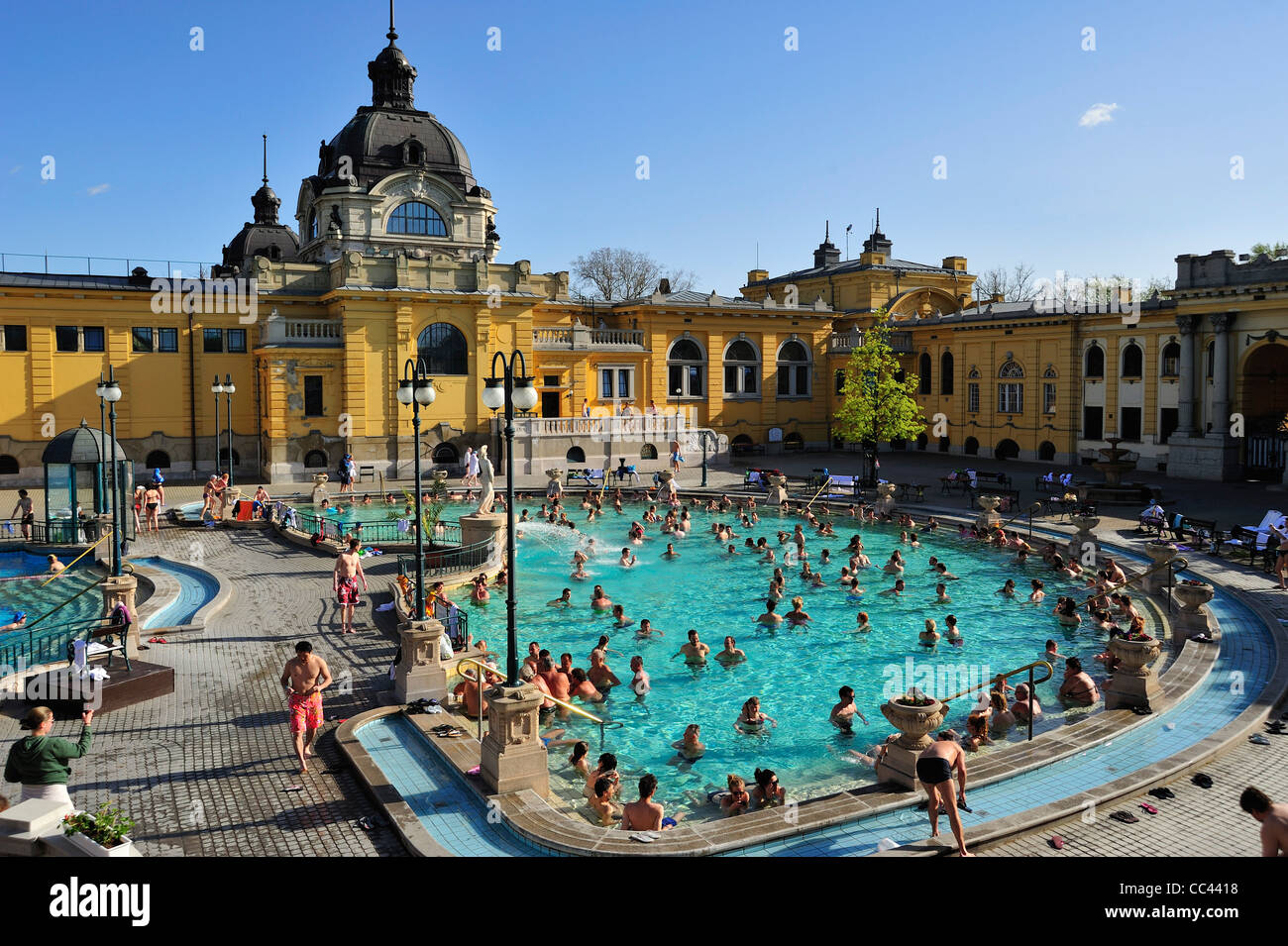 Szechenyi Thermal Bad, Budapest, Ungarn Stockfoto