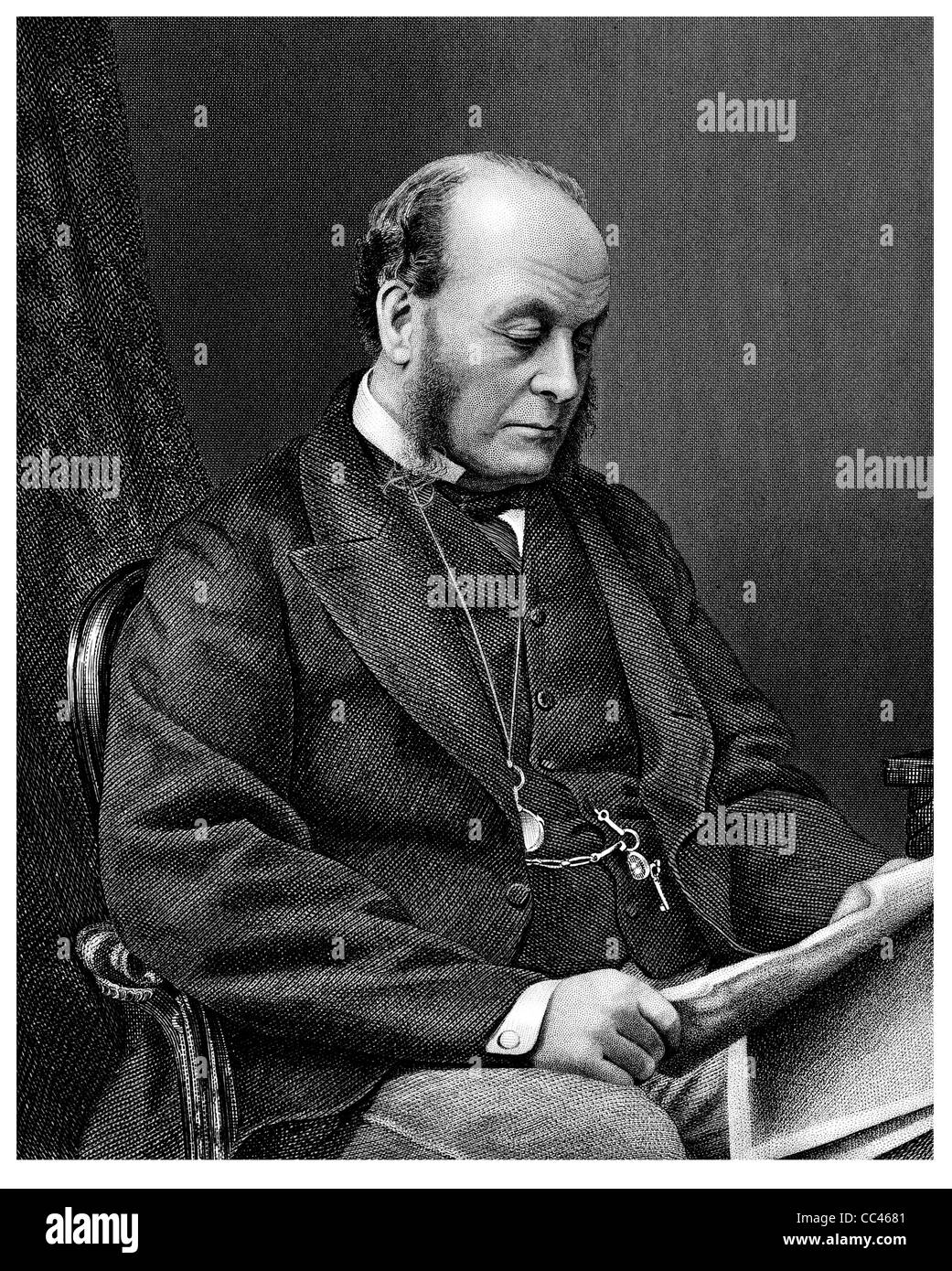 Gathorne Gathorne Hardy 1. Earl Cranbrook 1814 1906 britischer konservativer Politiker Home Secretary Staatssekretär für Krieg Stockfoto