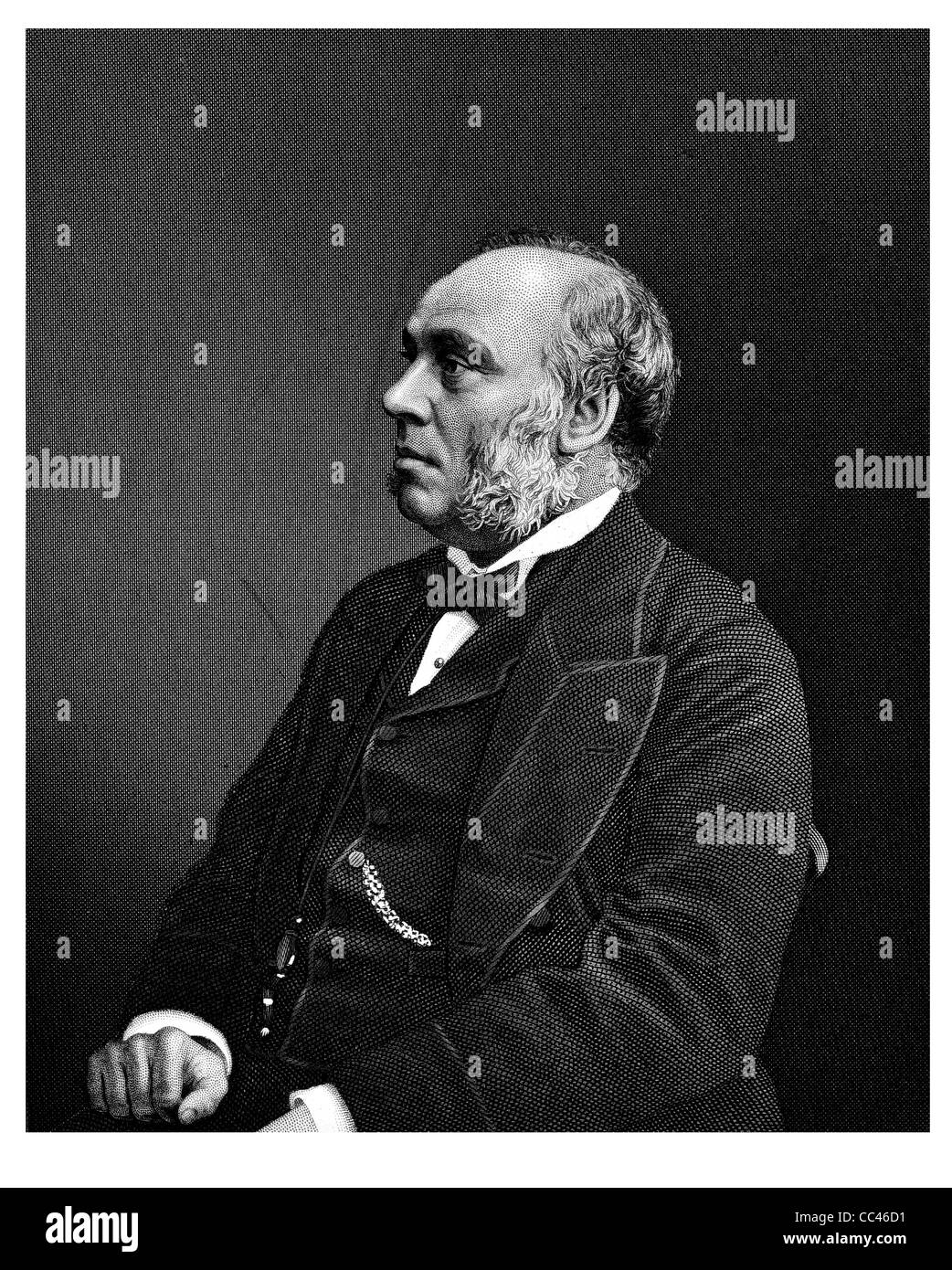 William Henry Smith 1825 1891 Bahnhöfen englische Buchhändler Zeitungsladen W H Smith Bücher Zeitungen Leader Unterhauses Stockfoto