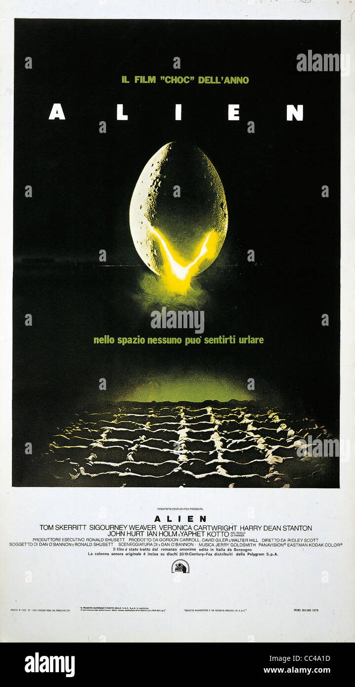 Kino: Alien-Regisseur Ridley Scott Poster Stockfoto