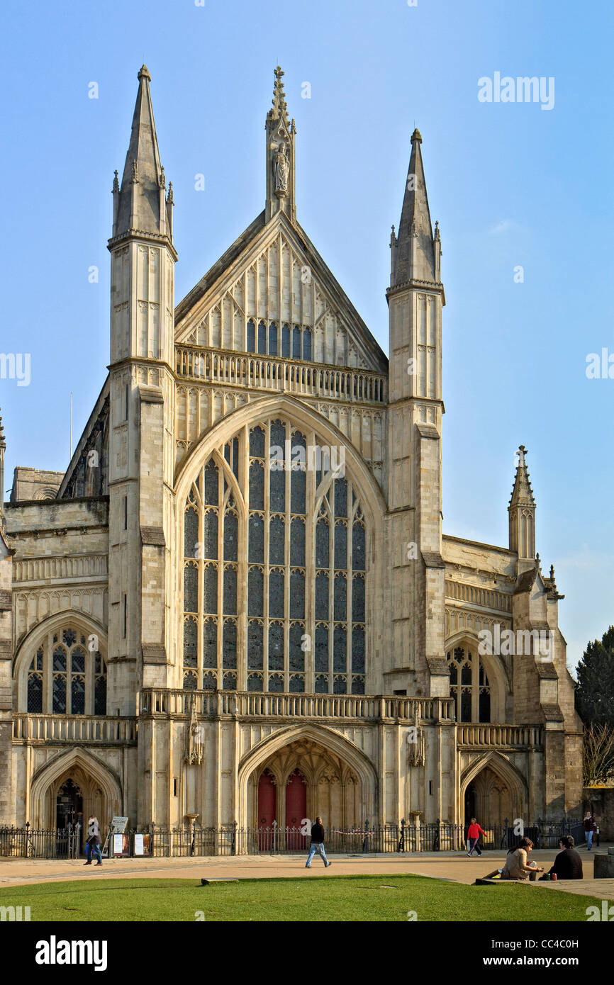 UK Winchester Kathedrale Stockfoto