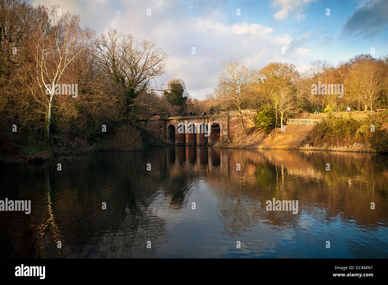 Viadukt Brücke Hampstead Heath. London, England. Stockfoto