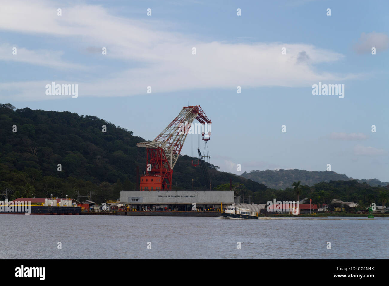Kahn, Tankstelle, Gamboa, Panamakanal, Republik Panama, Mittelamerika Stockfoto