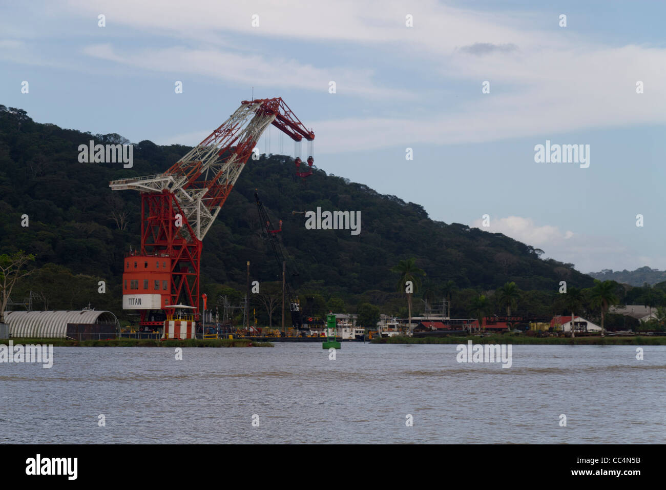 Titan-Kran. Gamboa, Panama-Kanal, Republik Panama, Mittelamerika Stockfoto