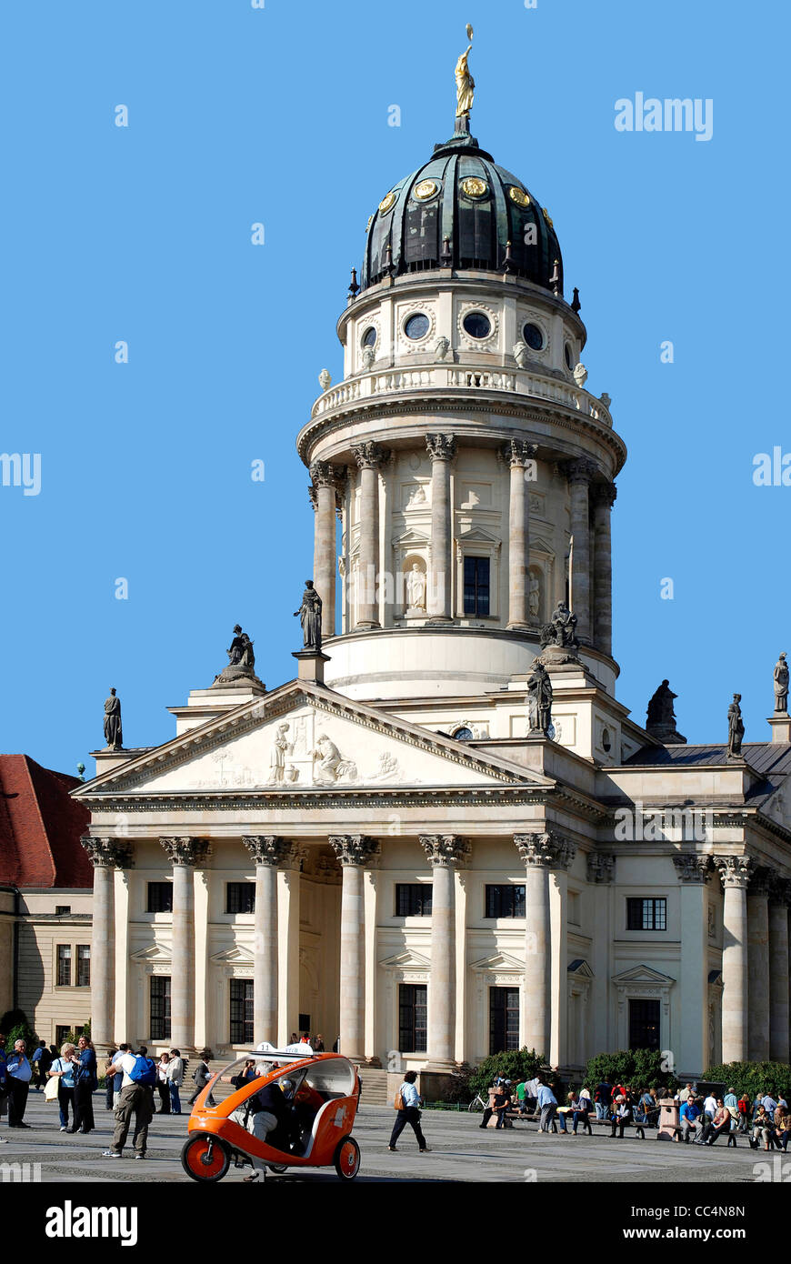 Französischer Dom am Gendarmenmarkt in Berlin. Stockfoto