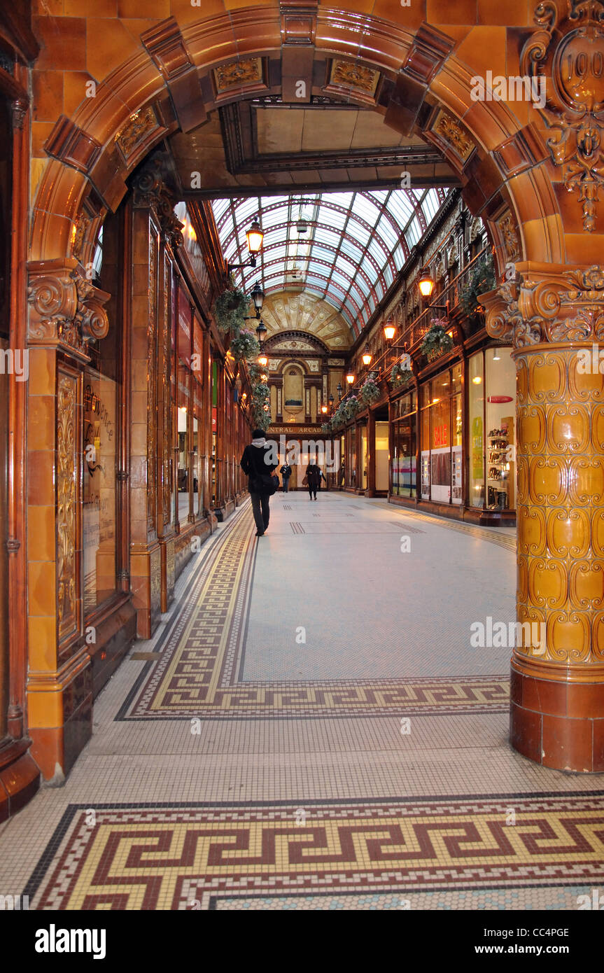 Elegante edwardianische, zentrale Arcade, Grainger Town, Newcastle Upon Tyne, Tyne and Wear, England, Vereinigtes Königreich Stockfoto