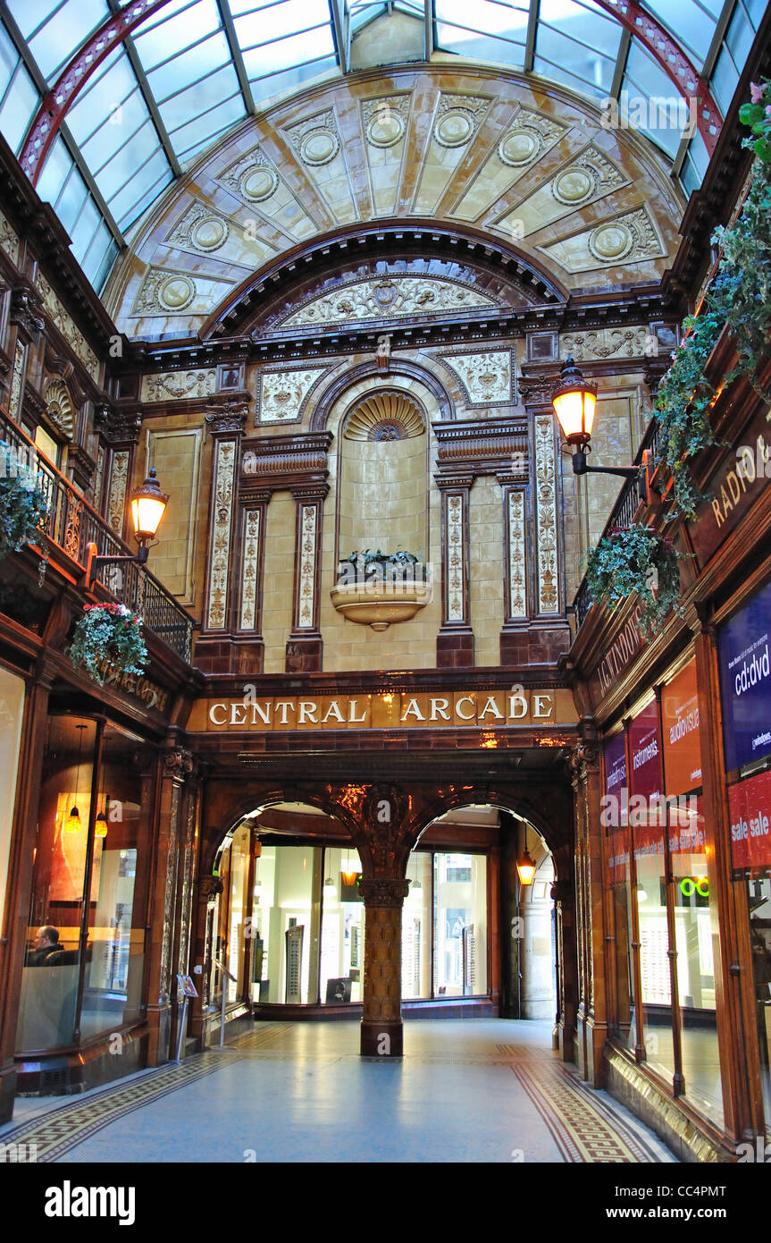 Elegante Edwardian Central Arcade, Grainger Town, Newcastle upon Tyne, Tyne and Wear, England, Vereinigtes Königreich Stockfoto