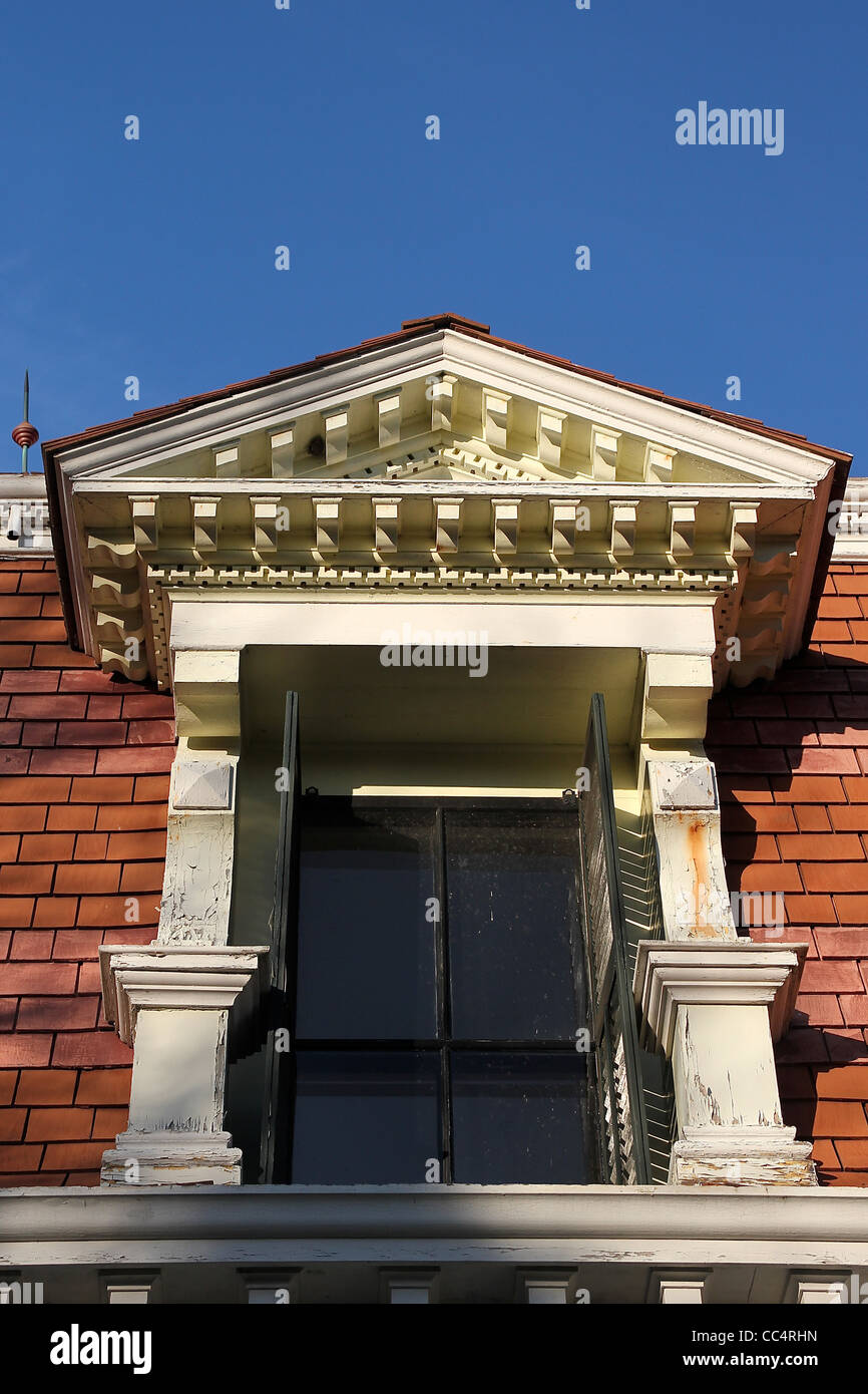 Detail der Kapitän Edward Penniman Haus, Fort Hill, Eastham, Massachusetts, USA Stockfoto