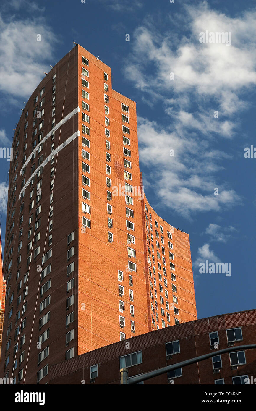 Konfuzius Plaza Apartments, Chinatown, Manhattan, New York City Stockfoto