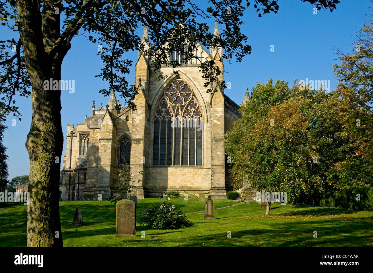 Der östlichen Fassade der Kathedrale von Ripon North Yorkshire England UK GB Großbritannien Stockfoto