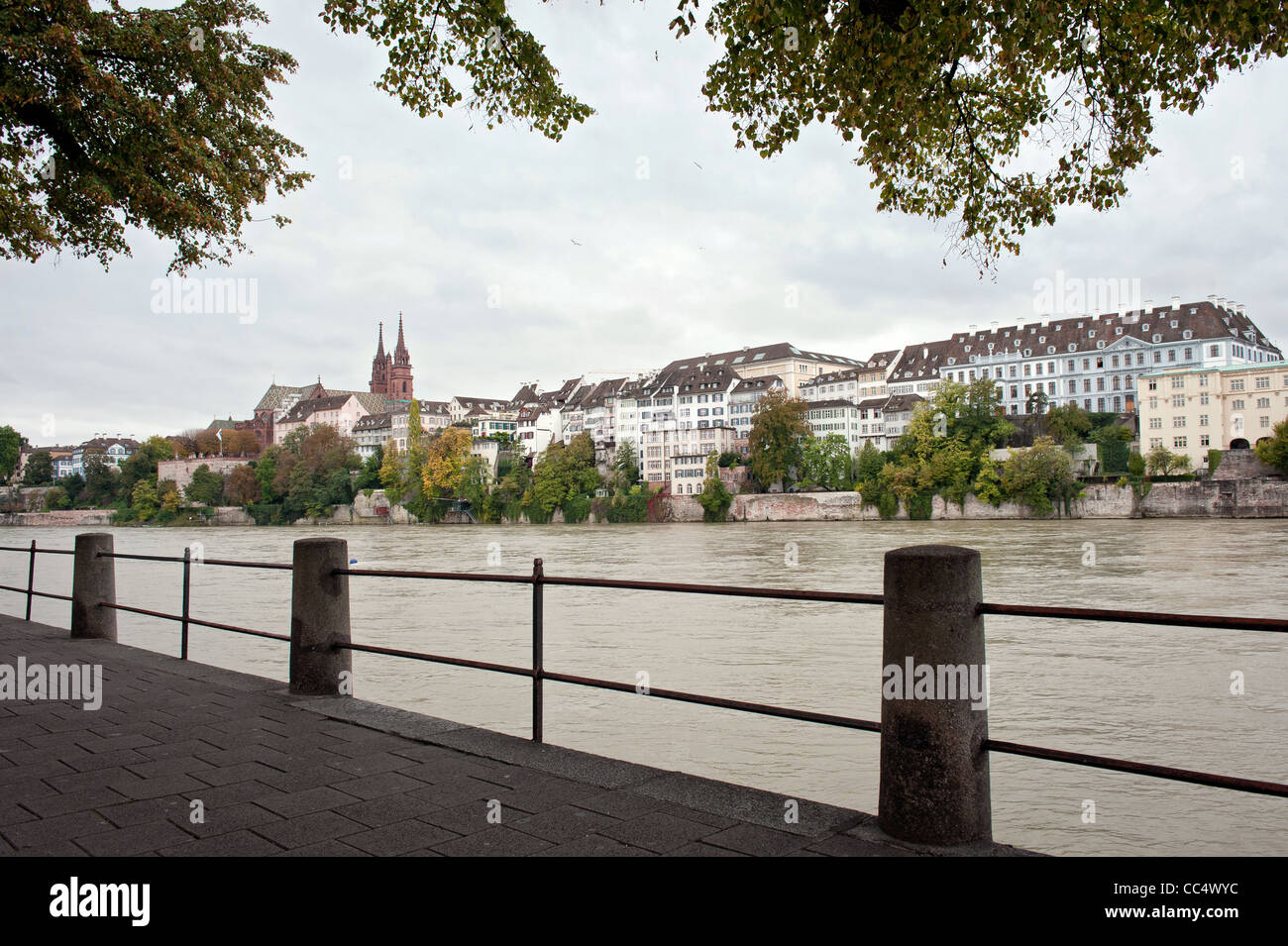Basel - Stadt am Fluss Rhein, Schweiz Stockfoto