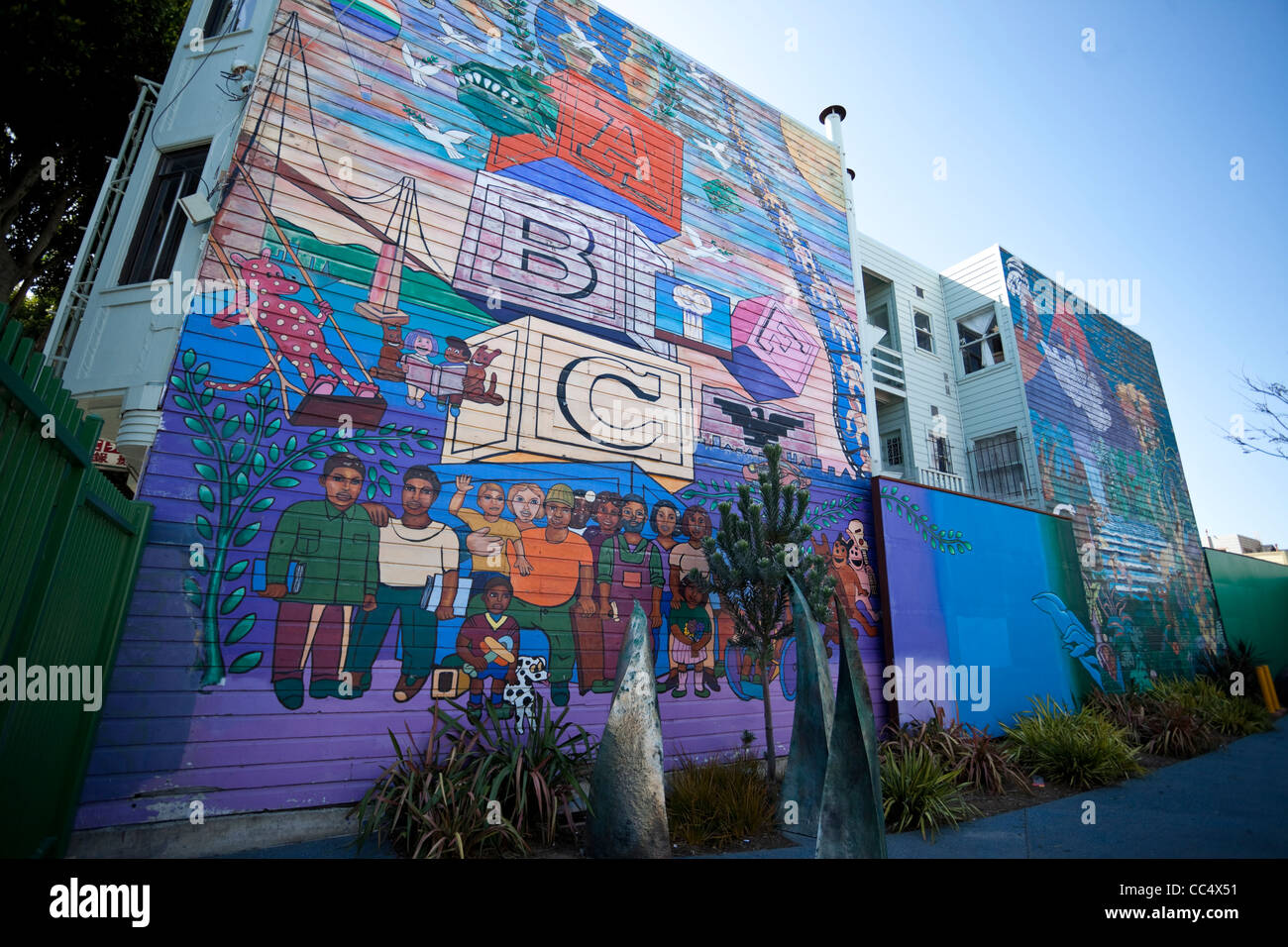 Mexikanische Wandbild, MISSION DISTRICT, SAN FRANCISCO, Kalifornien, USA, Amerika, Stockfoto