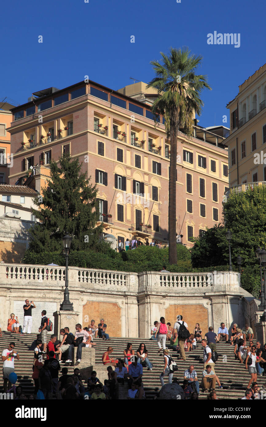 Italien, Latium, Rom, Piazza di Spagna, Spanische Treppe, Stockfoto