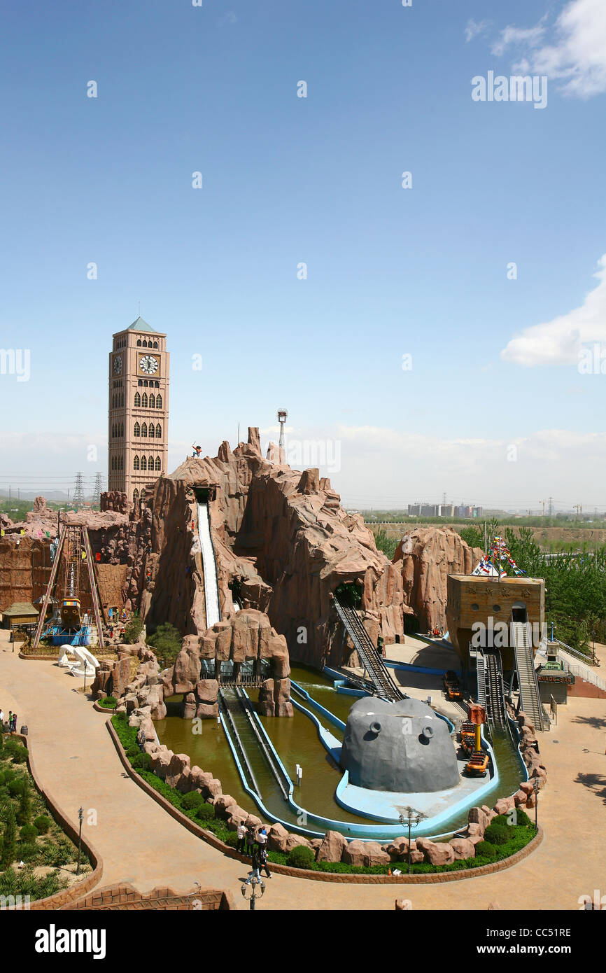 Jones-Abenteuer in Shijingshan Amusement Park, Peking, China Stockfoto