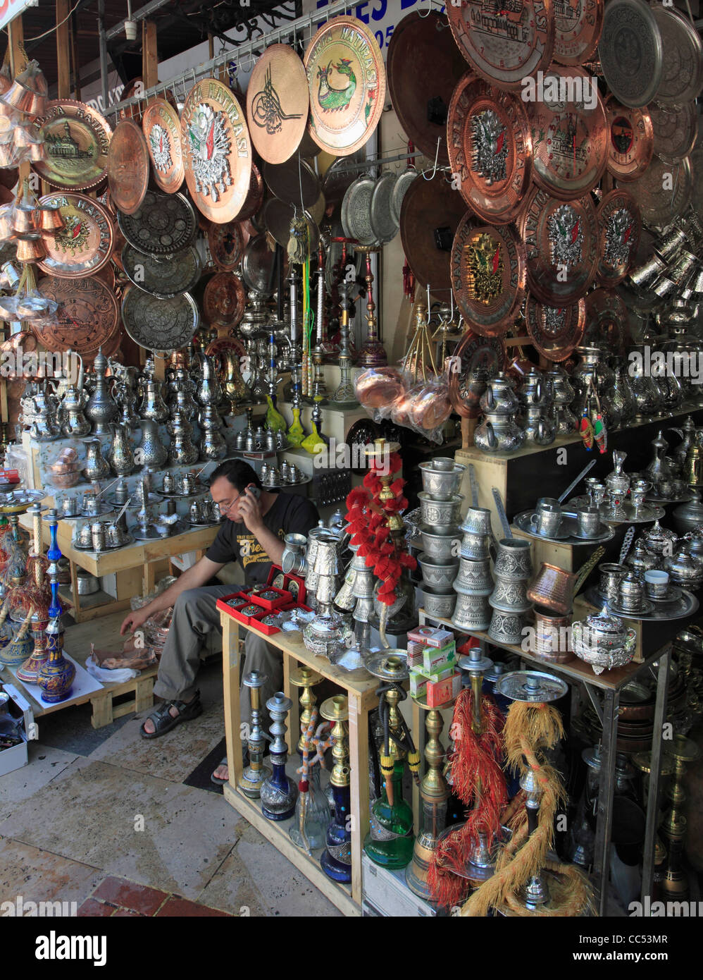 Türkei, Sanliurfa, Basar, Geschäfte, Stockfoto