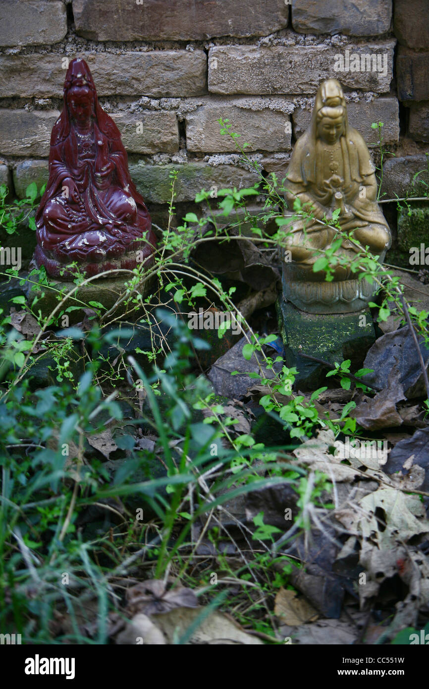 Avalokitesvara Statuen, Fuxi divinatorische Pavillon, Shangcai, Henan, China Stockfoto