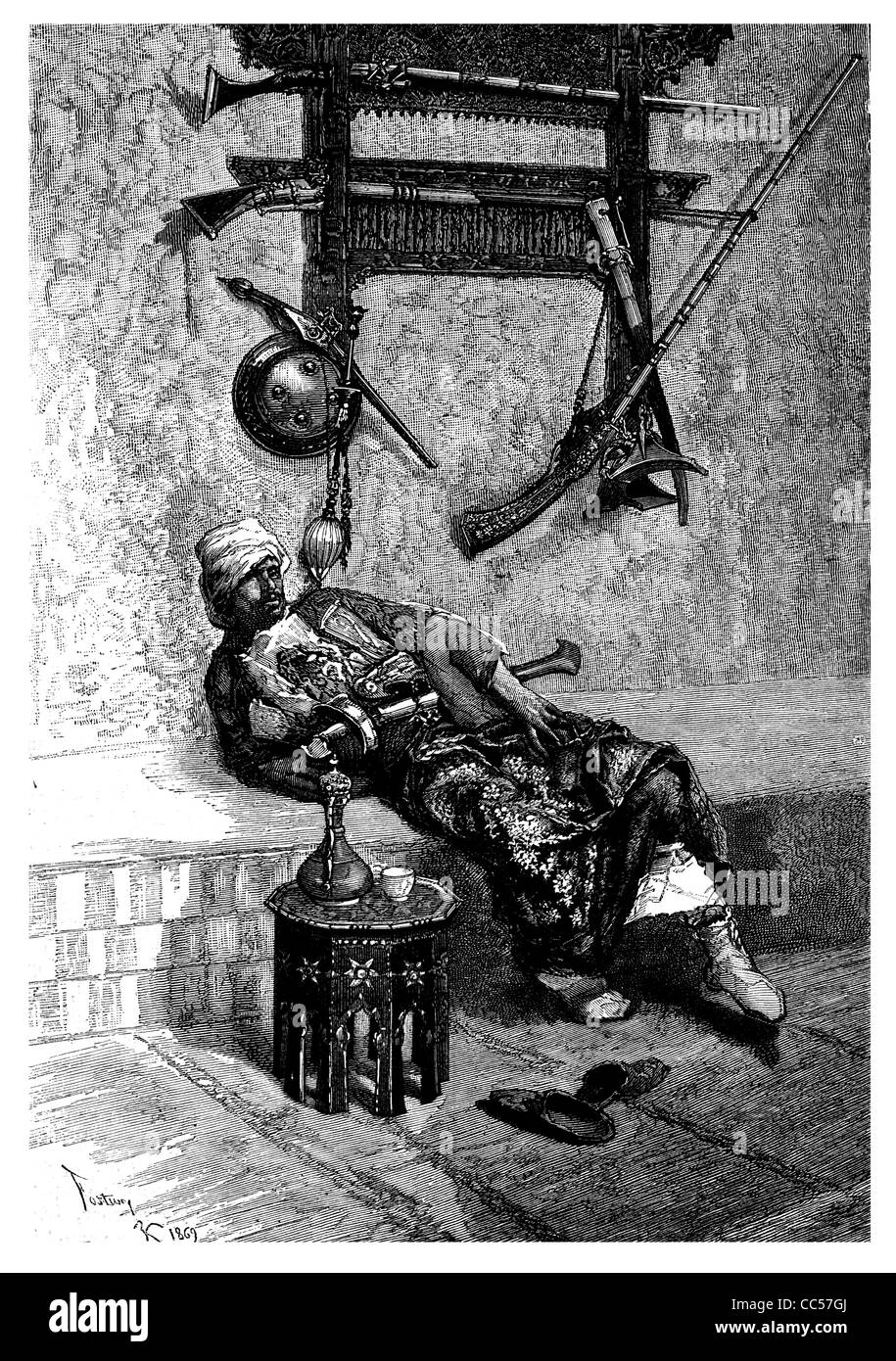 Maurische Soldaten 1886 Stockfoto