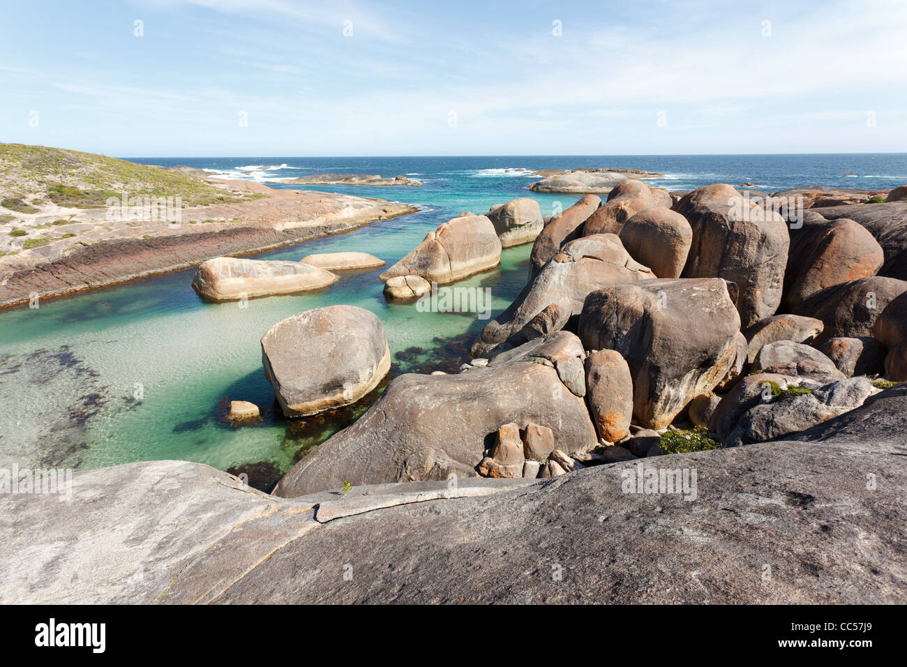Türkis-Blau-Strand von West-Australien Stockfoto