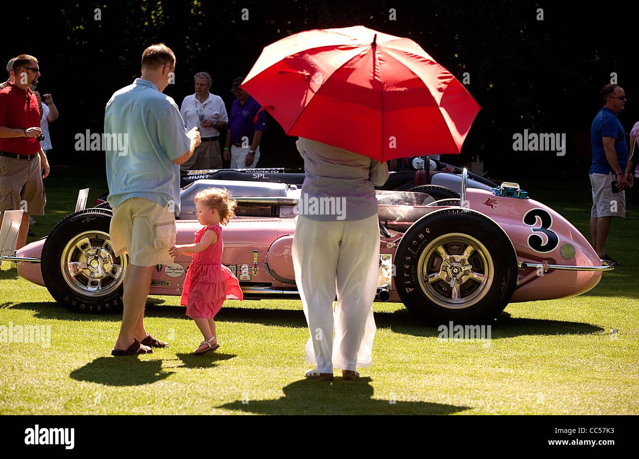 Concours d ' Elegance von Amerika bei Johanniskraut Plymouth MI USA Indy Car anzeigen Stockfoto